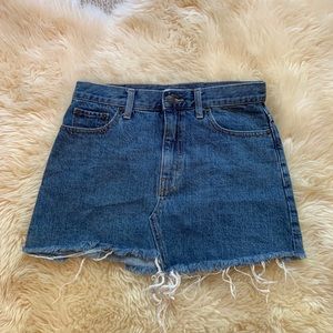 TNA denim mini skirt